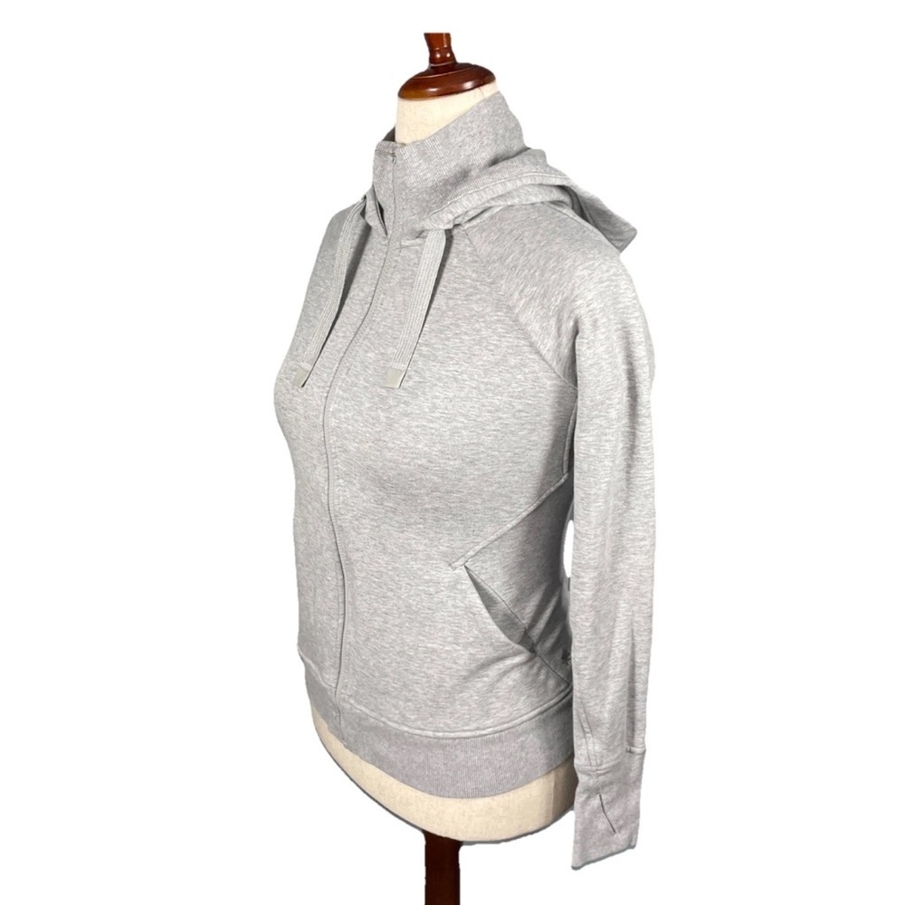 ATHLETA Triumph Hoodie Sweatshirt Jacket Size Small Grey Gym Workout #486251 - Picture 2 of 7